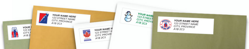 seasonal address labels