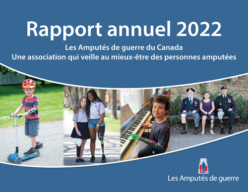 La page couverture du rapport annuel 2022, qui mène à la version en ligne.