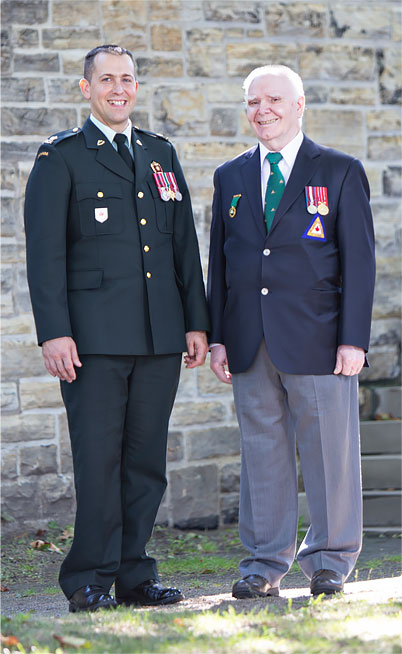 Maj. Blaise and Montreal Branch Secretary Jean‑Marie Paul are pictured