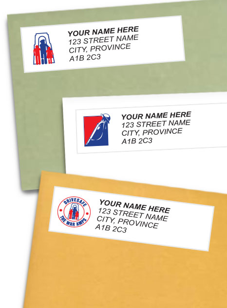 address labels the war amps