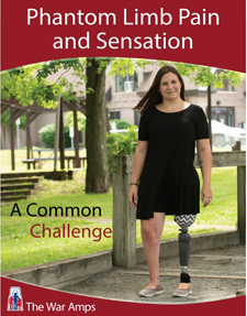 The cover of the Phantom Limb Pain and Sensation: A Common Challenge booklet.