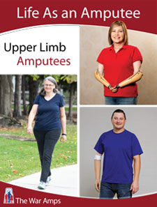 The cover of The War Amps Life As an Amputee: Upper Limb Amputees resource booklet.